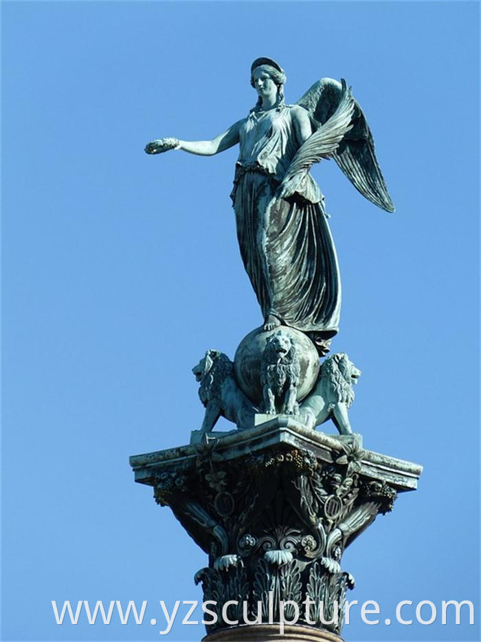 bronze angel statue